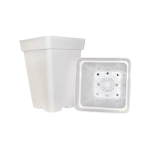 Pack Maceta Cuadra Blanca 7L x10un